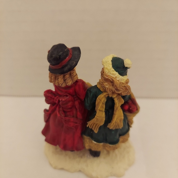 Mervyn's Village Square 1994 2 Girls Walking Figurine - Picture 2 of 7